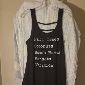 Xhilaration Cream Sleeveless Tank Top